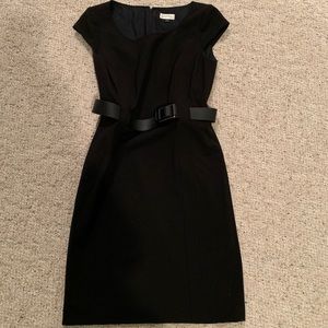 Black Tahari Dress w belt